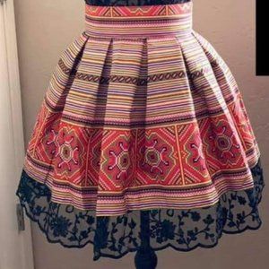 Hmong print skirt
